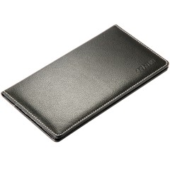 得力 5799办公用品票据夹商务黑色支票夹时尚简约5页支票1页名片