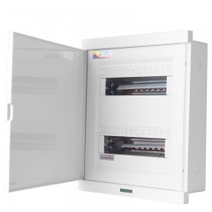 西门子 家用配电箱 空气开关强电箱 暗装白色照明配电箱 26回路