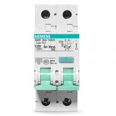 西门子  漏电保护器 1P+N 20A 5SU93561CR20