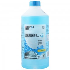 蓝星 汽车玻璃水挡风玻璃清洗剂清洗液去污剂高效去油膜雨刮精防冻除霜玻璃水四季通用 2L