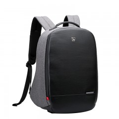 爱华仕 OCB4338 14寸织物防盗防水双肩包 黑