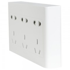 公牛 G09系列 建筑装饰 明装开关插座 15孔插座面板 白色 G09Z623