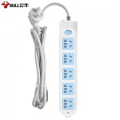 公牛 新国标插座 插线板/插排/排插/接线板/拖线板 5位总控全长3米  GN-602