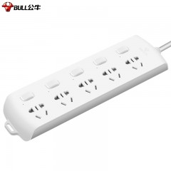 公牛 新国标分控插座/插线板/插排/排插/接线板/拖线板 5位分控全长1.8米 独立开关 GN-B2053
