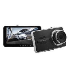 智擎 ZH400 行车记录仪双镜头带电子狗高清夜视倒车影像隐藏式停车监控 4.0英寸 黑色 (台)