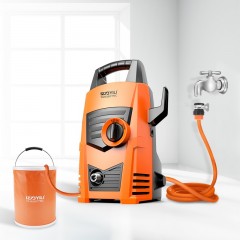 亿力 YLQ4435-90A 清洗机 家用洗车机 高压清洗机 220v 橙色