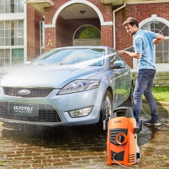 亿力 YLQ4435-90A 清洗机 家用洗车机 高压清洗机 220v 橙色