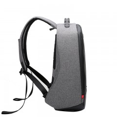 爱华仕 OCB4338 14寸织物防盗防水双肩包 黑