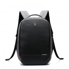 爱华仕 OCB4338 14寸织物防盗防水双肩包 黑