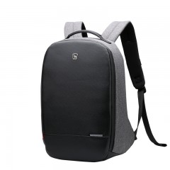 爱华仕 OCB4338 14寸织物防盗防水双肩包 黑