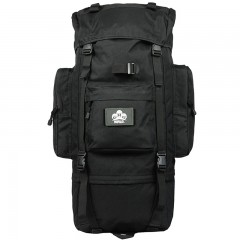 顿巴纵队 户外背包登山包 大容量双肩包 旅游徒步防水牛津带魔术贴旅行背囊 65L黑色