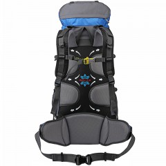 力开力朗 户外多功能登山包双肩背包旅行包 蓝色 65L  BH902