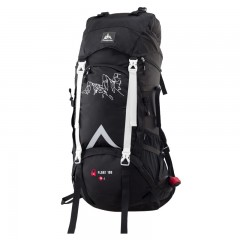 极地 徒步登山户外救生大容量背包 登山背包 70L 黑色 2019