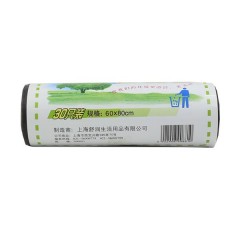 舒润 黑色垃圾袋 60厘米*80厘米 30只/卷