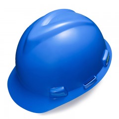 梅思安 MSA 标准型安全帽 10172905 (蓝色) （顶部无透气孔 ）（实际单位：顶）