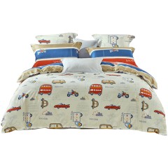 Lovo 男孩印花床上三/四件套卡通床单全棉被套儿童卡通床品