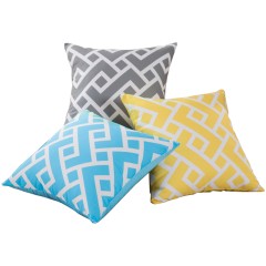 LOVO 床品简约时尚条纹抱枕套靠垫套不含芯