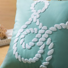 LOVO 罗莱生活出品床品高档毛巾绣系列抱枕靠枕套/靠垫芯