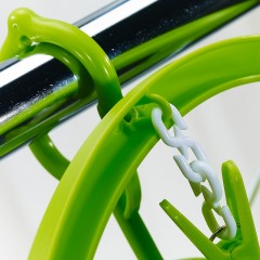 茶花 挂钩晒架塑料圆形内衣袜子晒晾袜架婴儿多夹子晾衣架24夹