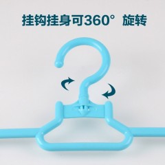 茶花 裤架裤夹塑料晒裤架衣柜裤夹衣架晒架夹子10只