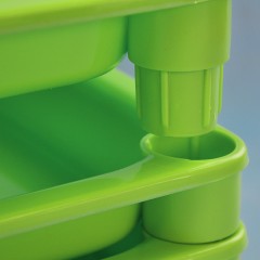 茶花 塑料收纳架多层浴室卫生间置物架落地杂物整理架储物架置物架