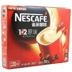 雀巢  咖啡1+2特浓溶速溶咖啡粉三合一30条13g
