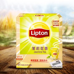 Lipton/立顿 茉莉花草茶S100 一次性办公泡茶包立顿茉莉花茶100包x2g/盒