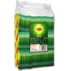 Lipton/立顿 绿茶一次性袋泡茶办公酒店客房独立包铝箔茶包80包*2g