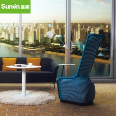 圣奥 尼采现代简约高背单人沙发 卧室创意休闲懒人沙发椅