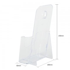 得力 亚克力A5桌面资料展示架书报刊架杂志宣传架展示架名片盒