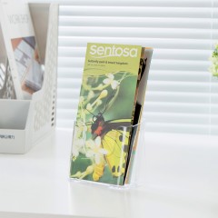 得力 亚克力A5桌面资料展示架书报刊架杂志宣传架展示架名片盒