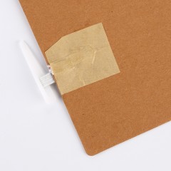 齐心 加厚牛皮纸档案盒A4纸制文件盒资料盒办公收纳盒档案盒 10个装