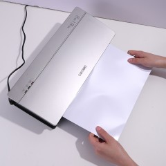 得力 热熔封套蓝红色 相册书本合同文件装订封皮10个装 3864C