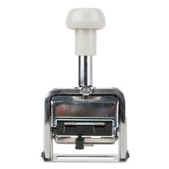 得力 7512号码机 数字印章 12位号码印 打码机 页码机 编码机  1个