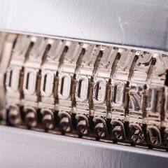 得力 7510号码机 自动号码机10位数字印章 文件编号页码器  1个