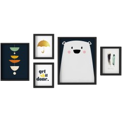 朗格 北欧客厅沙发背景装饰画卧室壁画电表箱挂画组合餐厅墙画