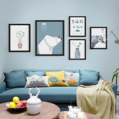 朗格 北欧客厅沙发背景装饰画卧室壁画电表箱挂画组合餐厅墙画