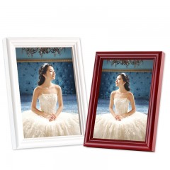 朗格 实木相框儿童摆台 欧式创意7寸5 6 8 10 A4 16寸挂墙