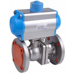 春合 不锈钢304气动法兰连接球阀|高平台气动球阀 Q641F-16P