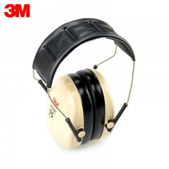 3M H6A耳罩 专业防噪音睡眠降噪学习防护静音飞机工业隔音耳罩