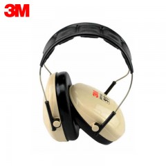 3M H6A耳罩 专业防噪音睡眠降噪学习防护静音飞机工业隔音耳罩