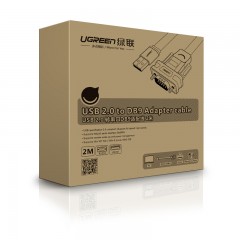 绿联 usb转串口线9针 工业级FTDI芯片usb转rs232串口线usb转com口纯铜线芯三层屏蔽高速传输数据线延长线