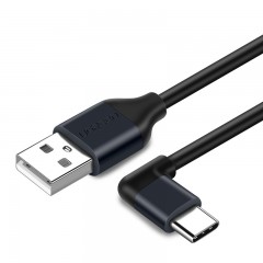 绿联 type-c数据线弯头小米5s五x6快充荣耀8v9华为p9p10乐视充电线 USB-c安卓口高速快充头魅族mx6通用手机线