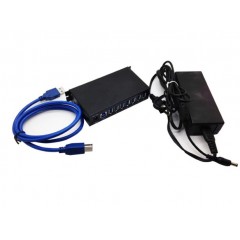 力普森 USB 3.0 高速HUB 7口集线器 带电源 7口批量拷贝机