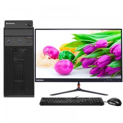 联想/lenovo  扬天财务开票税控电脑 G3900分体台式机办公台式电脑 串口 并口正版win7 W2090C