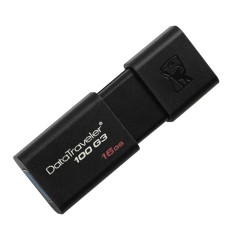 金士顿  黑色G3商务16G伸缩滑盖U盘USB3.0可个性定 DT100