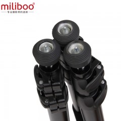 miliboo/米泊 单反摄影摄像机三脚架不含云台便携铝合金角 702A
