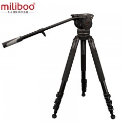 miliboo/米泊 单反摄影摄像机三脚架带液压云台便携铝合金角 M15L
