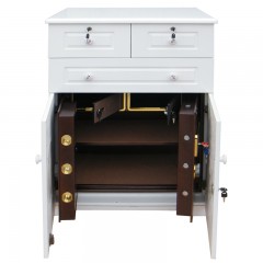 虎牌  家用实木指纹款电子密码款床头式保管箱可选防火层款 1008型