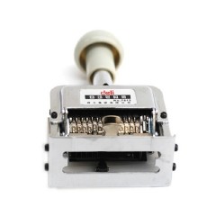 得力 7513号码机 13位数字打号机页码机 可调数字印章打码器